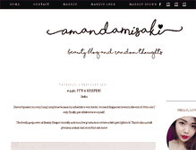 Tablet Screenshot of amandamisaki.com